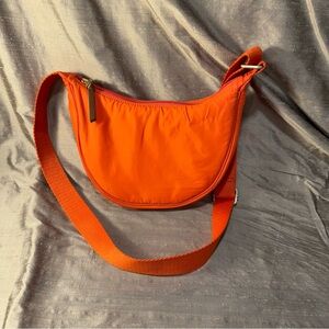 I. Jill Stylish Orange crescent half moon sling crossbody Women's Bag